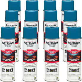 Rust-Oleum Industrial Choice Precision Line Marking Paint - Caution Blue - 17 fl oz