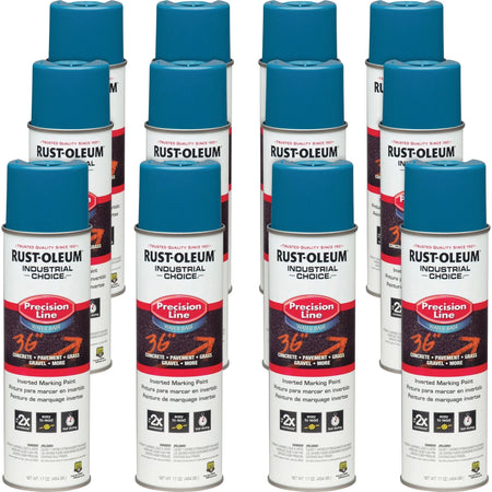 Rust-Oleum Industrial Choice Precision Line Marking Paint - Caution Blue - 17 fl oz