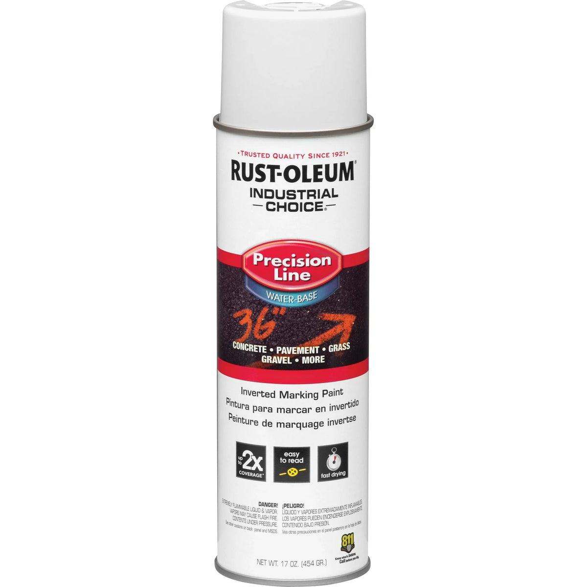 Rust-Oleum Industrial Choice Precision Line Marking Paint - White - 17 fl oz