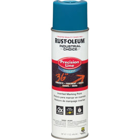 Rust-Oleum Precision Line Marking Paint - Caution Blue - 17 fl oz - Industrial