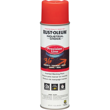 Rust-Oleum Precision Line Marking Paint - Safety Red - 17 fl oz - Industrial