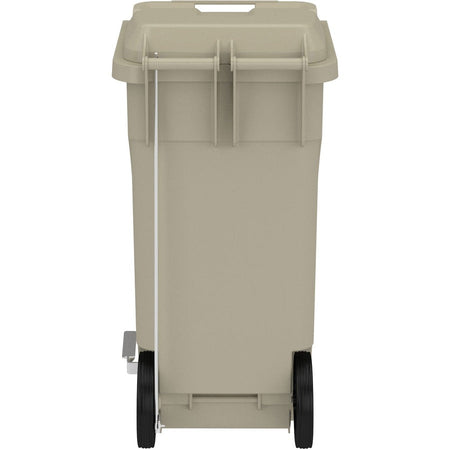 Safco 32 Gallon Plastic Step-On Receptacle - Rear