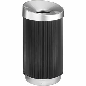Safco At-Your-Disposal Vertex Waste Receptacle - 38 gal Capacity - Containers & Lids