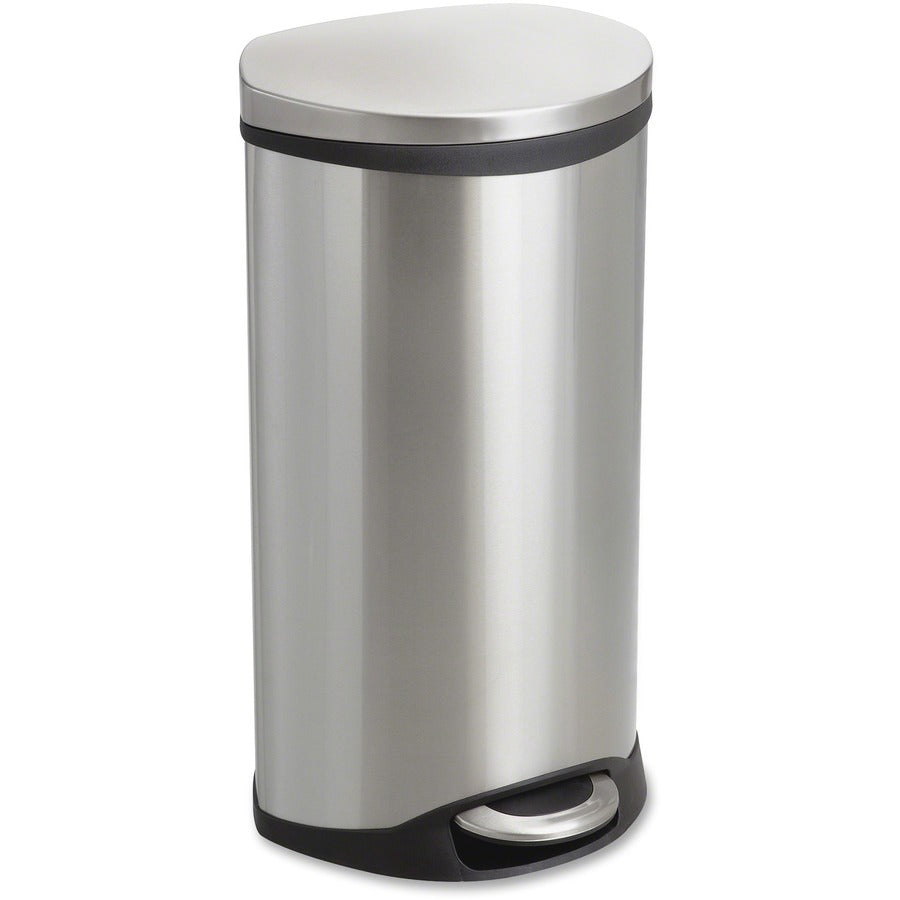 Safco Ellipse Hands Free Step-On Receptacle - Right