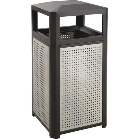 Safco Evos Series Steel Trash Can With Ash Urn - 2000