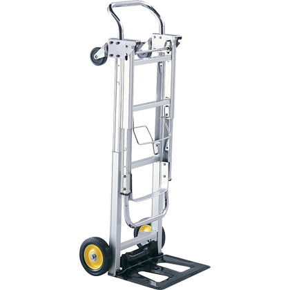 Safco HideAway Convertible Hand Truck - 400 lb Capacity - Aluminum - Trucks & Dollies
