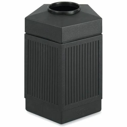 Safco Pentagon Shape Receptacle - 45 gal Capacity - Indoor/Outdoor Bin - Waste Containers & Lids