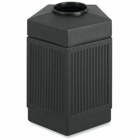 Safco Pentagon Shape Receptacle - 45 gal Capacity - Indoor/Outdoor Bin - Waste Containers & Lids