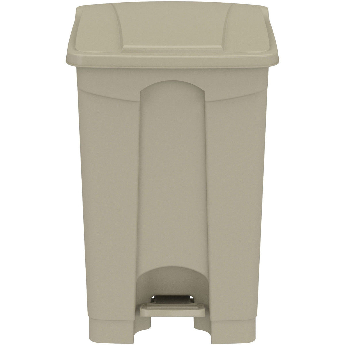 Safco Plastic Step-on Waste Receptacle - 12 gal Capacity - Easy to Clean - Containers & Lids