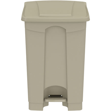Safco Plastic Step-on Waste Receptacle - 12 gal Capacity - Easy to Clean - Containers & Lids