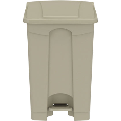 Safco Plastic Step-on Waste Receptacle - 12 gal Capacity - Easy to Clean - Containers & Lids