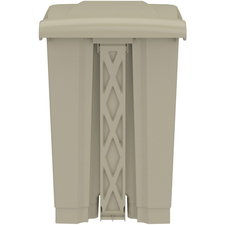 Safco Plastic Step-on Waste Receptacle - Rear