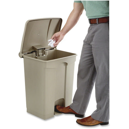 Safco Plastic Step-on Waste Receptacle - Alternate-Image1