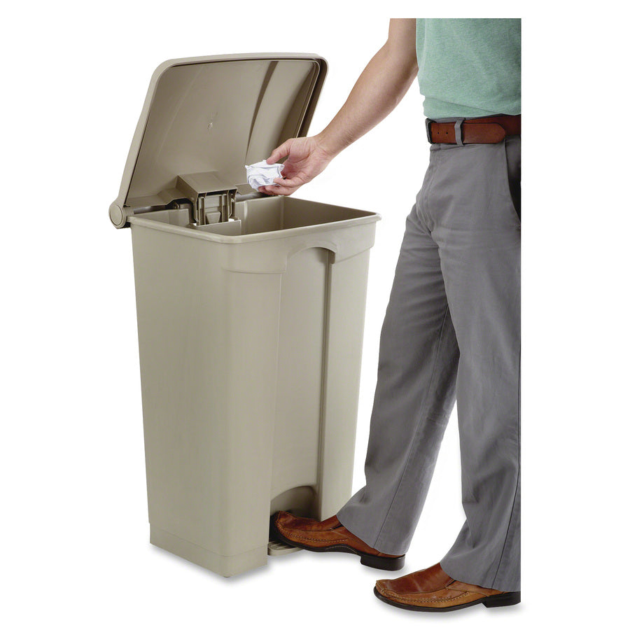 Safco Plastic Step-on Waste Receptacle - Alternate-Image1