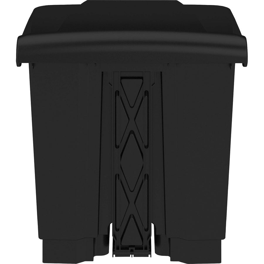Safco Plastic Step-on Waste Receptacle - Rear