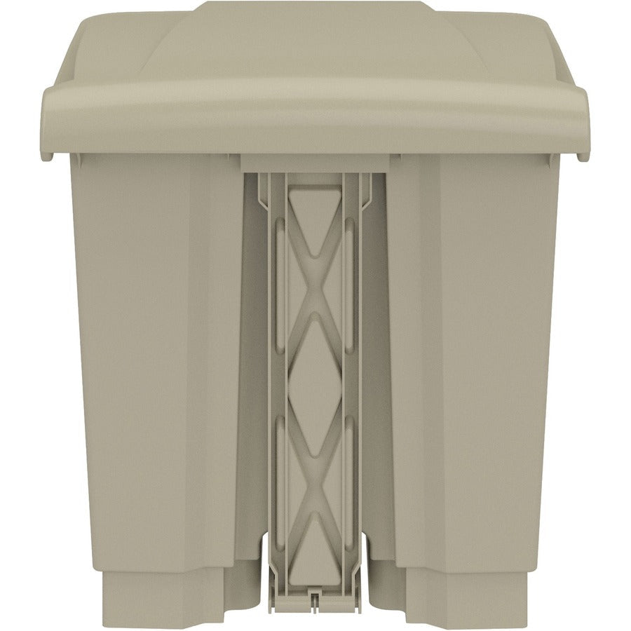 Safco Plastic Step-on Waste Receptacle - Rear