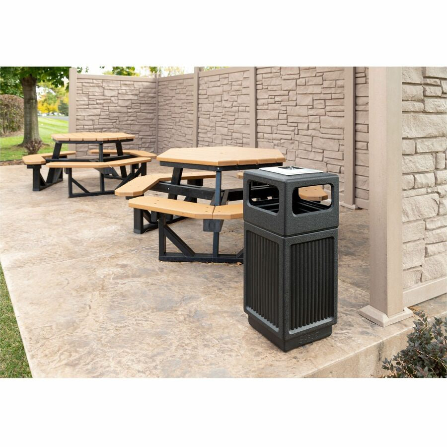 Safco Recessed Panels Waste Receptacle - Alternate-Image6