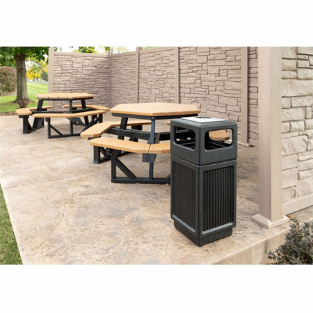 Safco Recessed Panels Waste Receptacle - Alternate-Image6