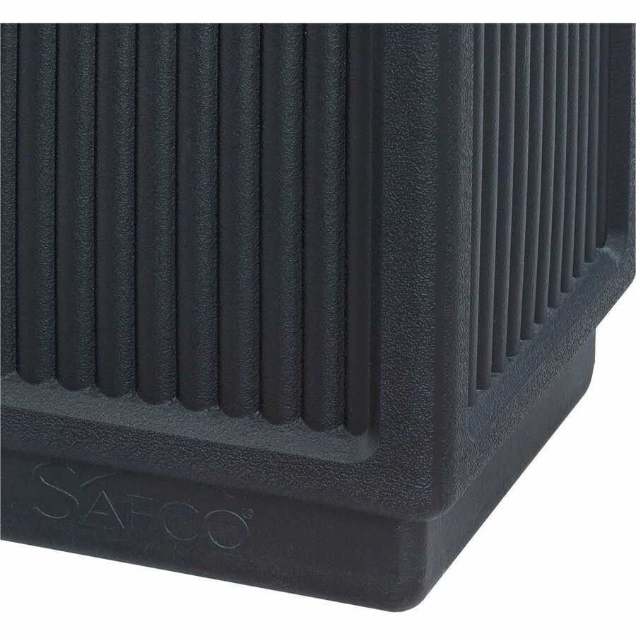 Safco Recessed Panels Waste Receptacle - Bottom