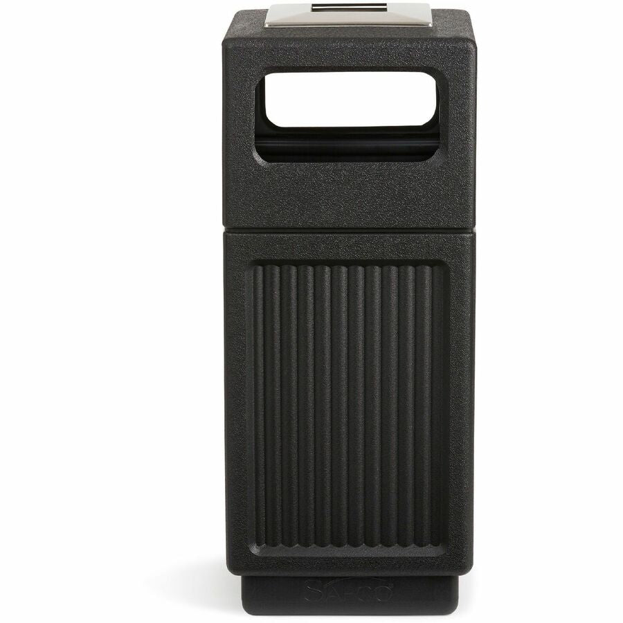 Safco Recessed Panels Waste Receptacle - Front