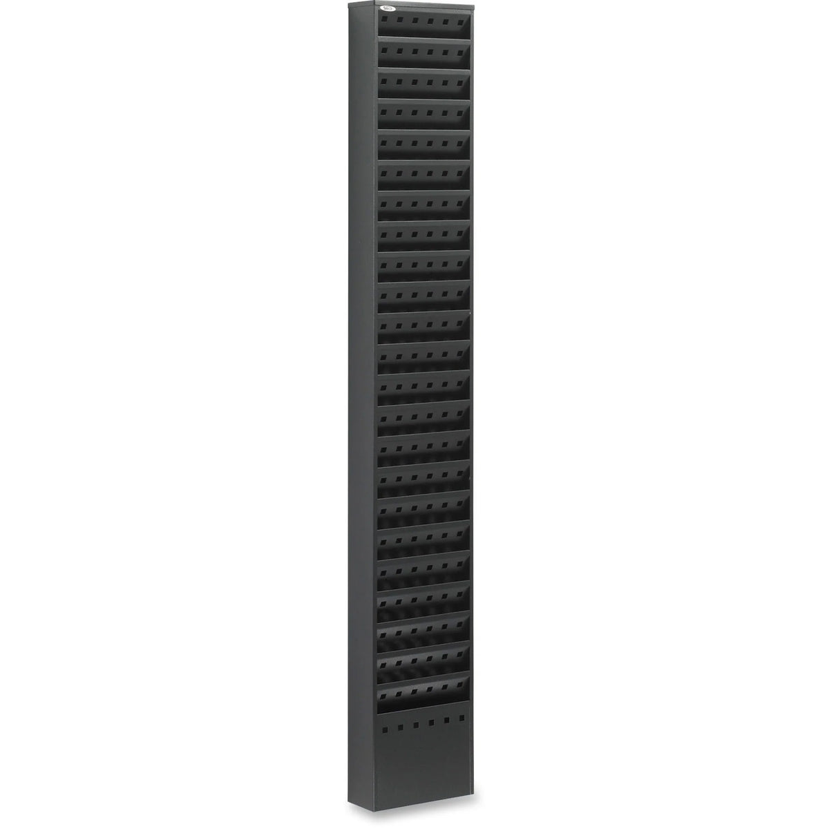 Safco Steel Magazine Rack: 23 Pockets Floor Stand Black - Durable & Stylish - Display Racks