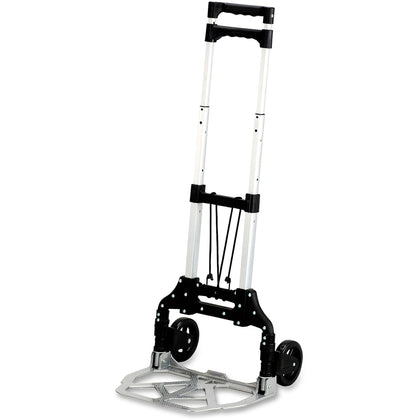 Safco Stow-Away Hand Truck: Telescopic Handle 110 lb Capacity - Trucks & Dollies