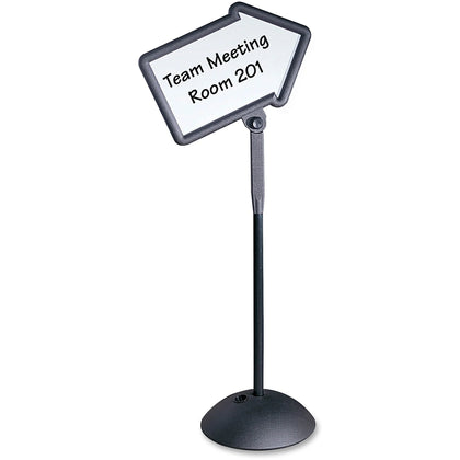 Safco Write Way Dual-sided Directional Sign - Arrow Shape - Indoor/Outdoor - Steel - Signs & Nameplates