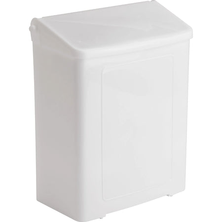 Safe-Use Wall-Mountable Sanitary Napkin Receptacle - White Plastic - 10.6’’ x 9’’ 4.6’’ - Dispenser
