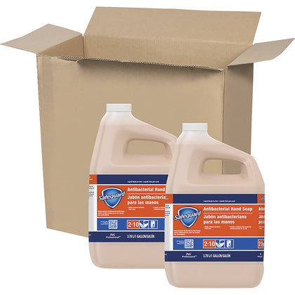 Safeguard Antibacterial Hand Soap - 1 gal - Peach Scent - Moisturizing - 2/Carton - Soaps/Cleaners