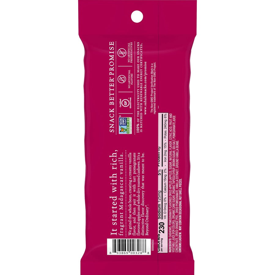 Sahale Snacks Pomegranate/Vanilla Cashews Glazed Snack Mix - Rear