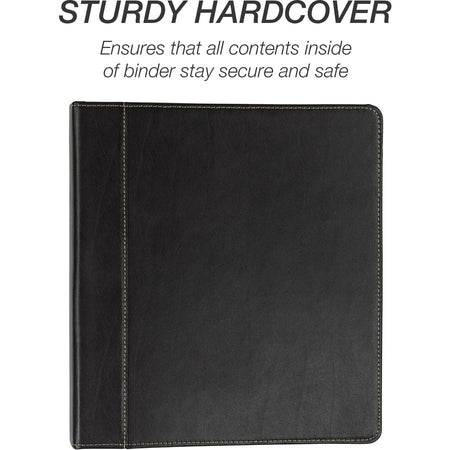 Samsill Contrast Stitch Leather Ring Binder - Alternate-Image6