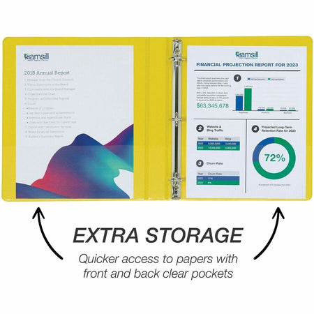 Samsill Durable Three-Ring View Binder - Alternate-Image5