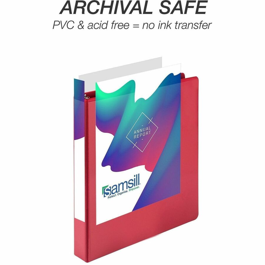 Samsill Durable Three-Ring View Binder - Alternate-Image2