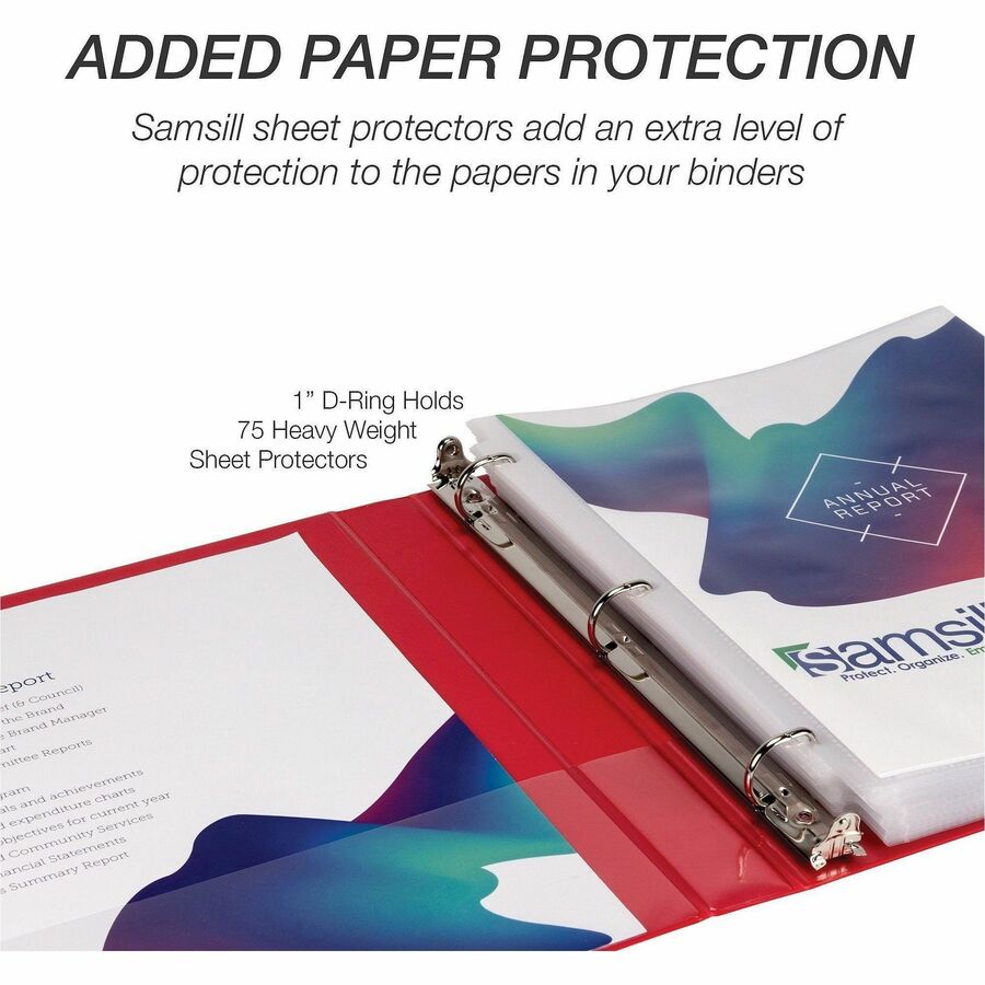 Samsill Durable Three-Ring View Binder - Alternate-Image5