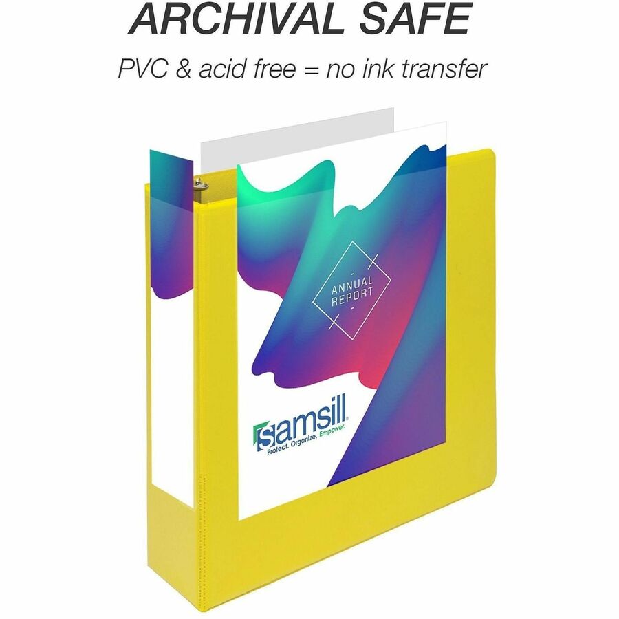 Samsill Durable Three-Ring View Binder - Alternate-Image4
