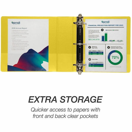 Samsill Durable Three-Ring View Binder - Alternate-Image3
