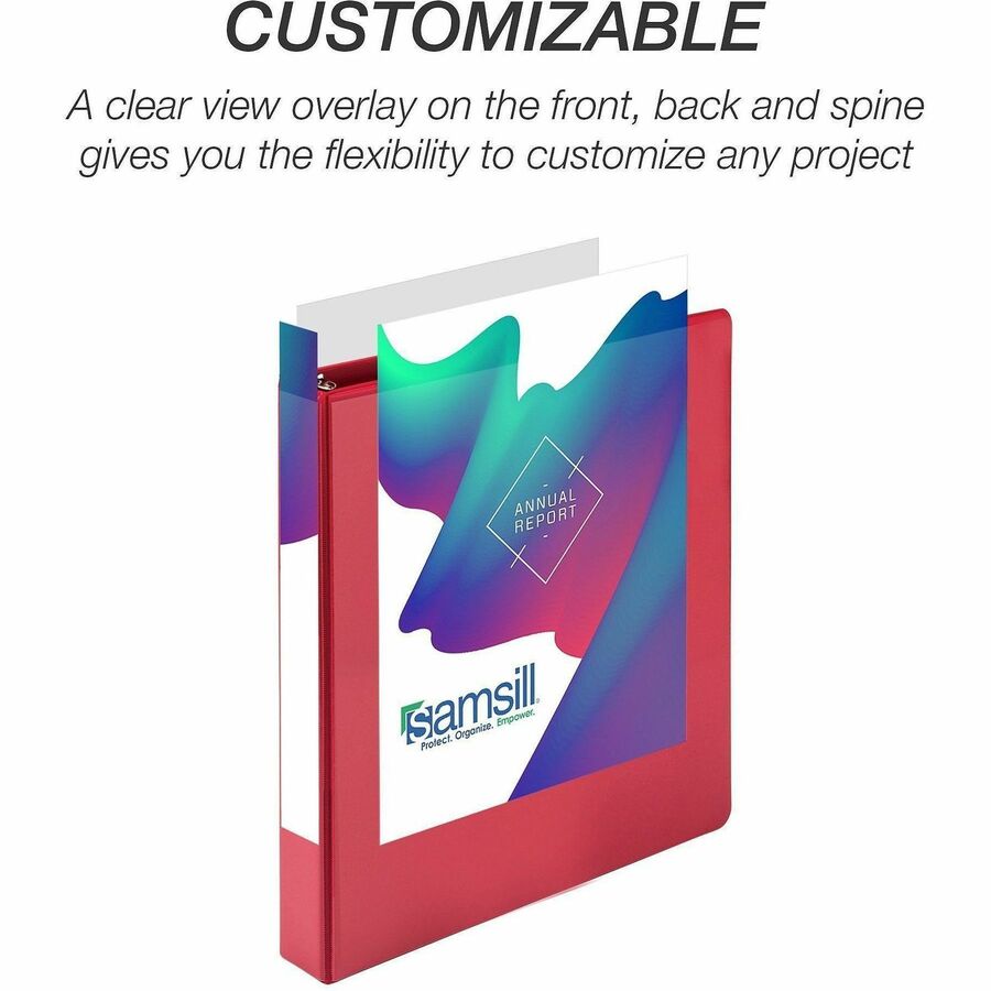 Samsill Durable Three-Ring View Binder - Alternate-Image4