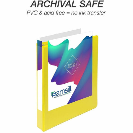 Samsill Durable Three-Ring View Binder - Alternate-Image4