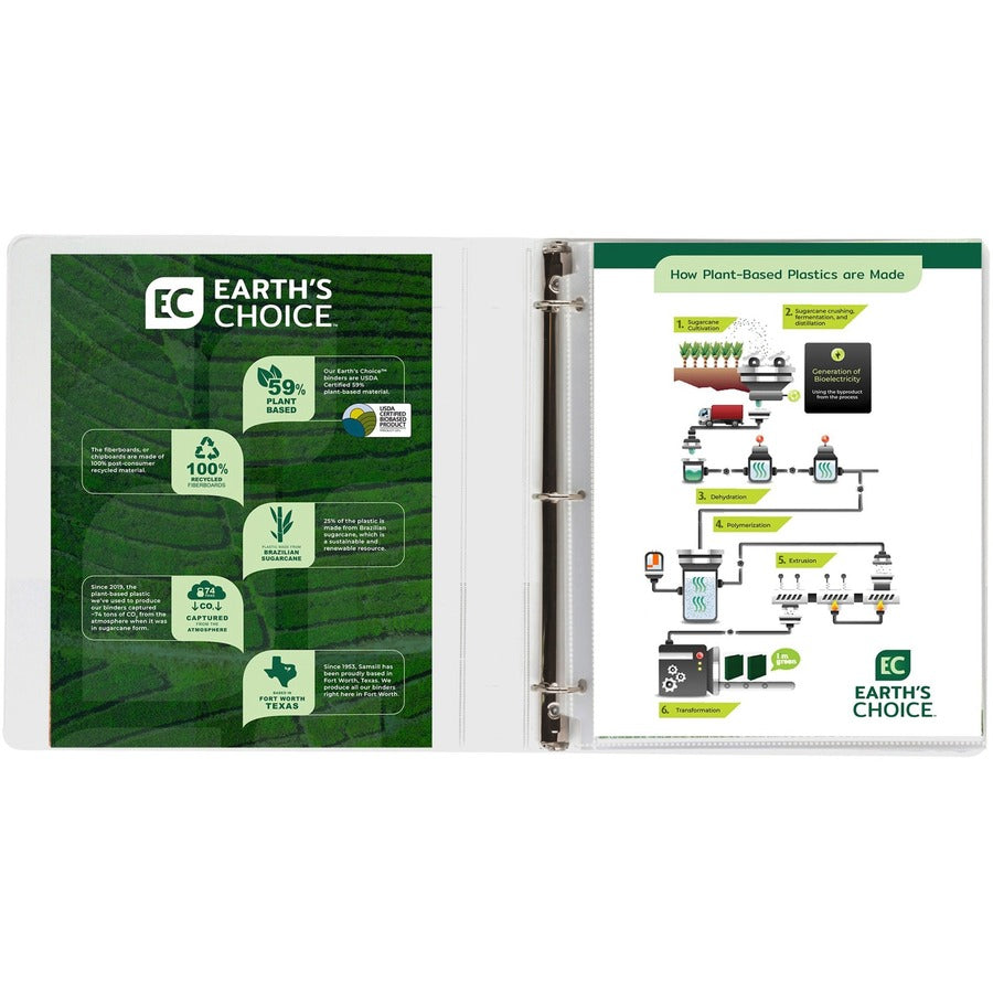 Samsill Earth's Choice Plant-based Durable View Binder - Alternate-Image3