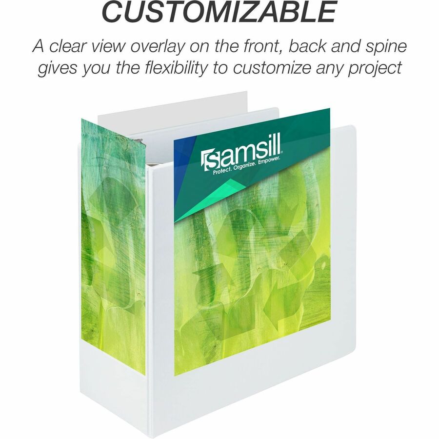 Samsill Earth's Choice Plant-based Durable View Binder - Right