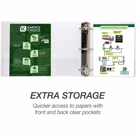 Samsill Earth's Choice Plant-based Durable View Binder - Alternate-Image1