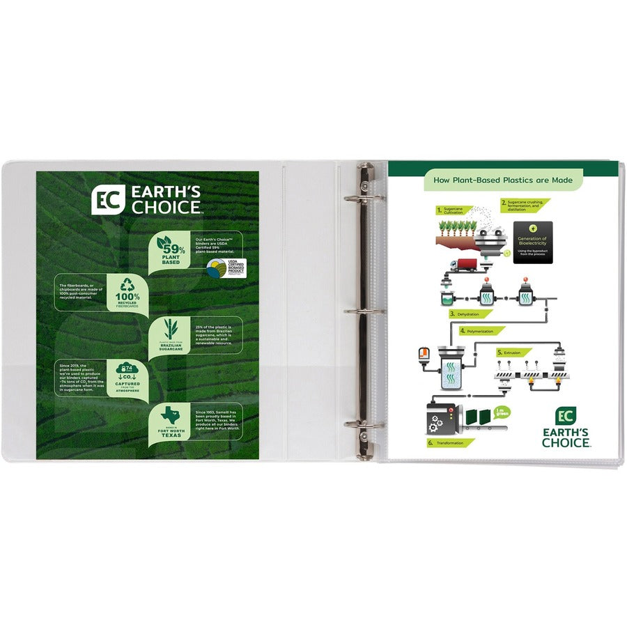 Samsill Earth's Choice Plant-based Durable View Binder - Alternate-Image3