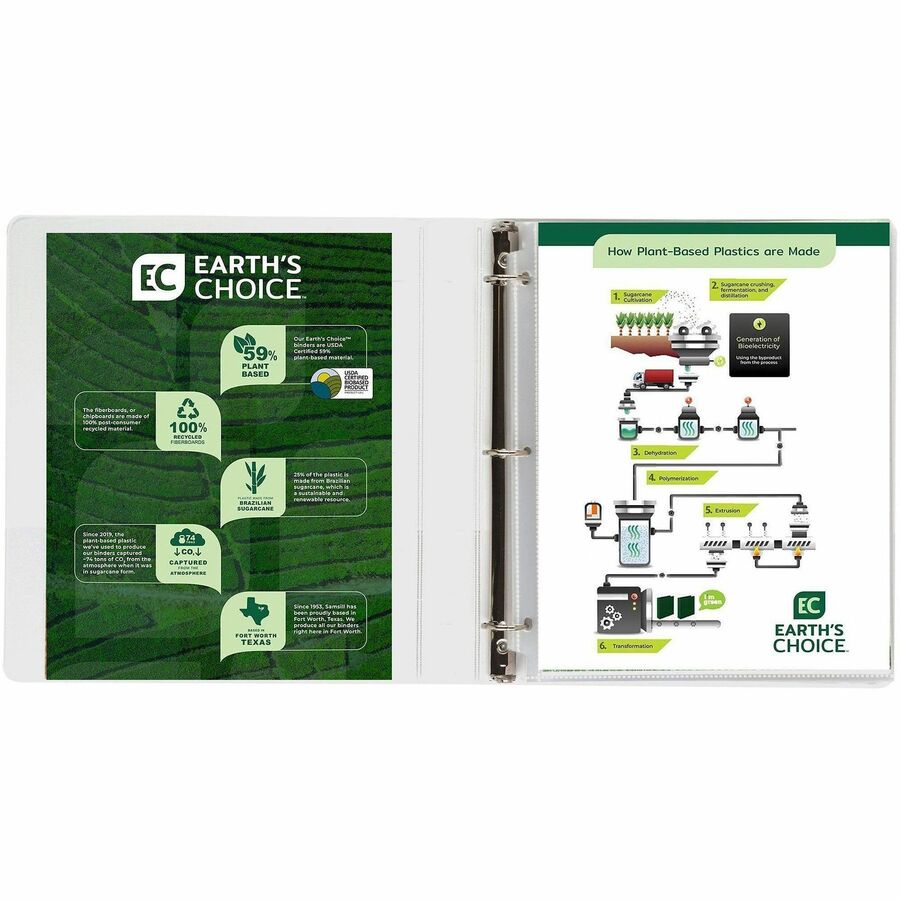 Samsill Earth's Choice Plant-based Durable View Binder - Alternate-Image9