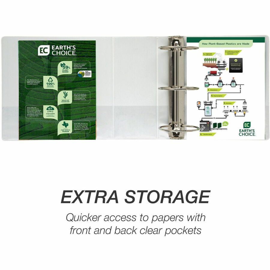 Samsill Earth's Choice Plant-based Durable View Binder - Alternate-Image1