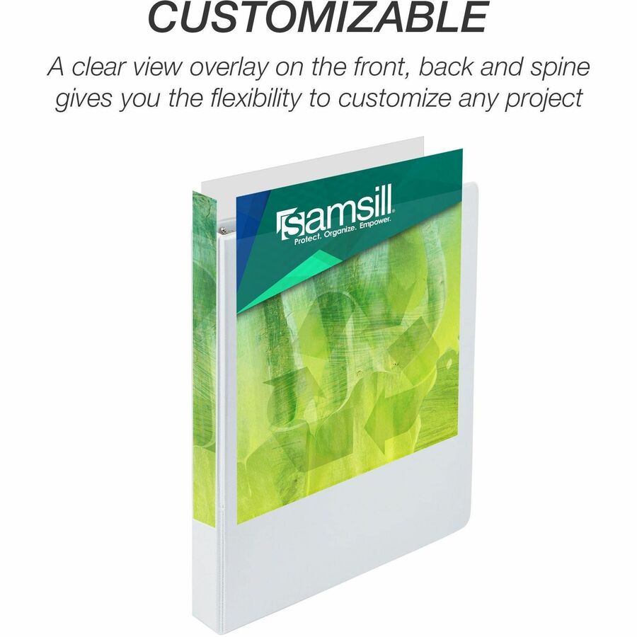 Samsill Earth's Choice Plant-based Durable View Binder - Right