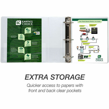 Samsill Earth's Choice Plant-based Durable View Binder - Alternate-Image1