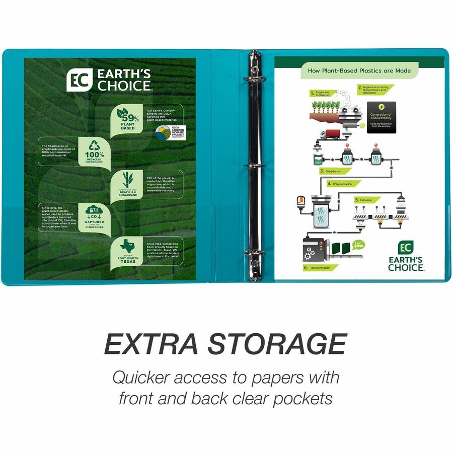 Samsill Earth's Choice Plant-based View Binders - Top
