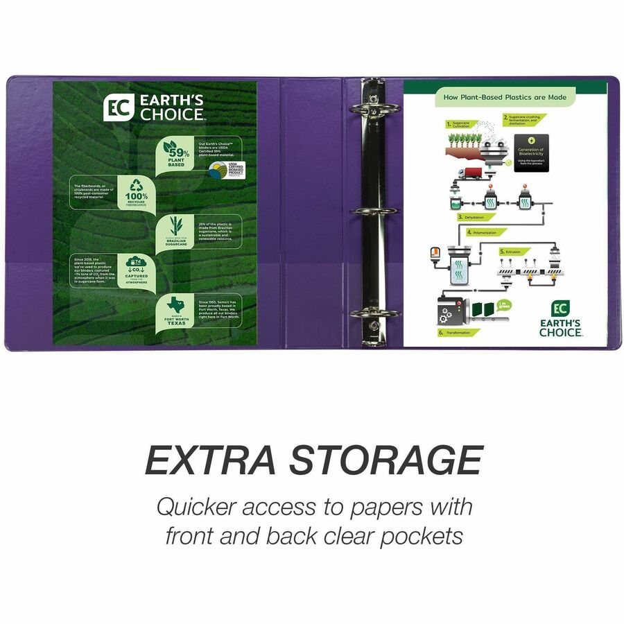 Samsill Earth's Choice Plant-based View Binders - Top