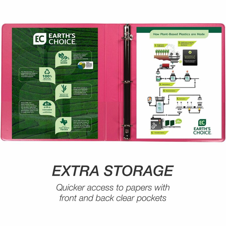 Samsill Earth's Choice Plant-based View Binders - Top
