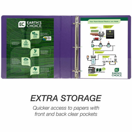 Samsill Earth's Choice Plant-based View Binders - Rear